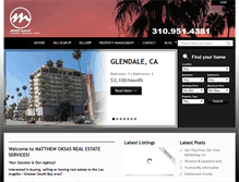 Tablet Screenshot of matthewoksasrealestate.com
